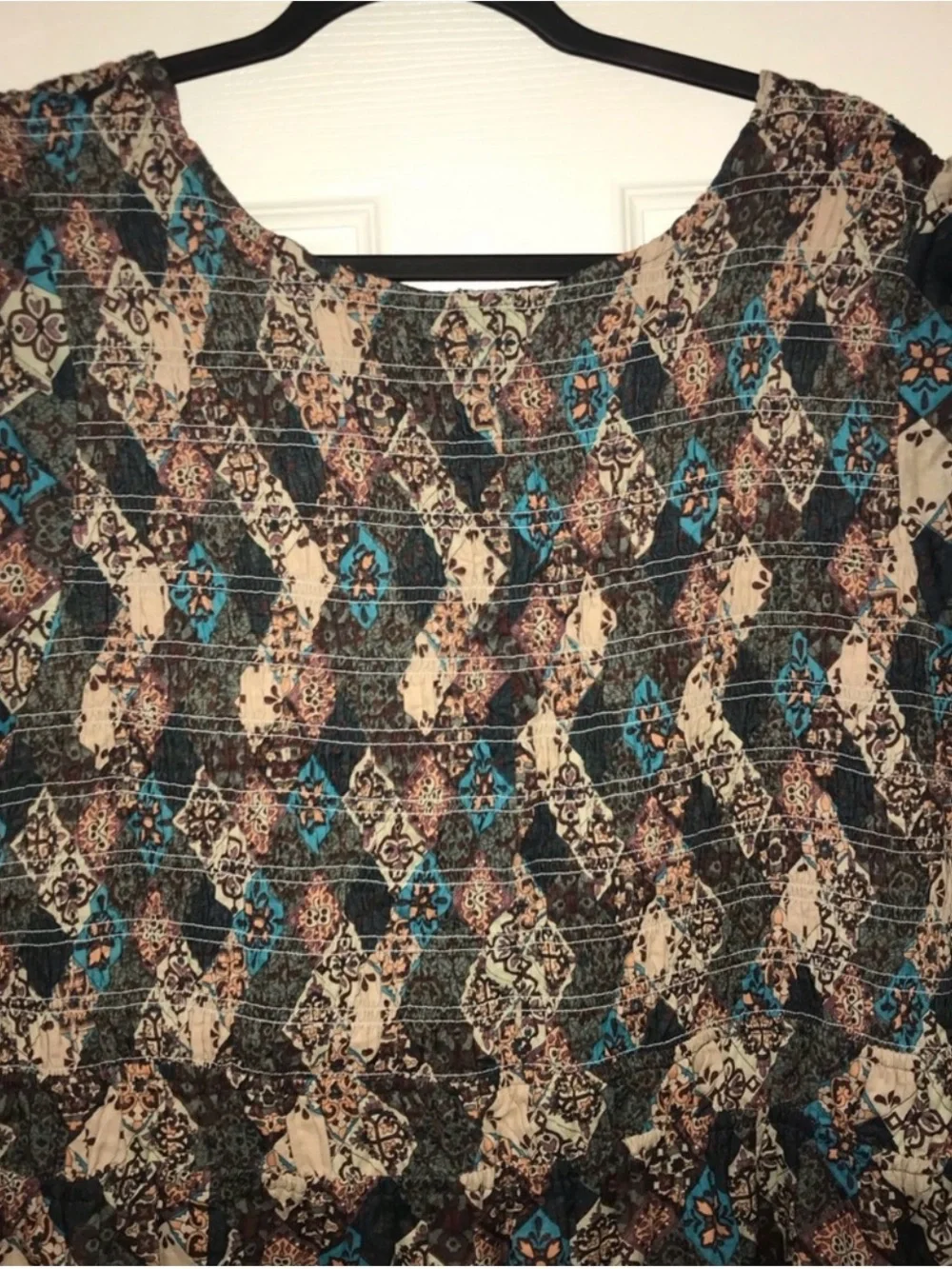 Maeve Anthropologie Boho Smocked Flutter Sleeve Dress Plus Size 3X NWOT - Picture 4 of 4